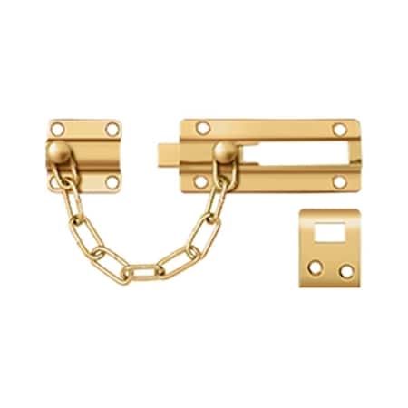 Patioplus Door Guard Chain, Lifetime Brass, Solid Brass PA3250661